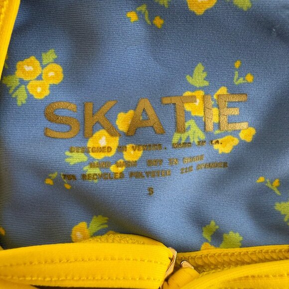 SKATIE Blue Floral Bikini Set Size Small - Picture 3 of 3